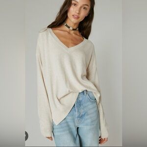 NWT Lucky Brand Cloud Soft V Neck Sweater